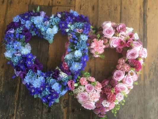 Double Open Heart - Choice Of Colours