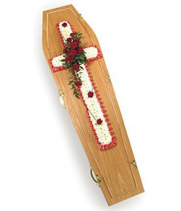 Traditional Cross White & Red