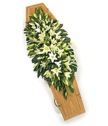 White Lily & Green Double Ended Spray
