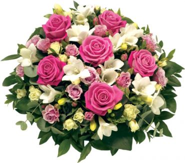 Pink & White Rose Posy