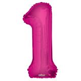 34" Pink Number 1 Balloon