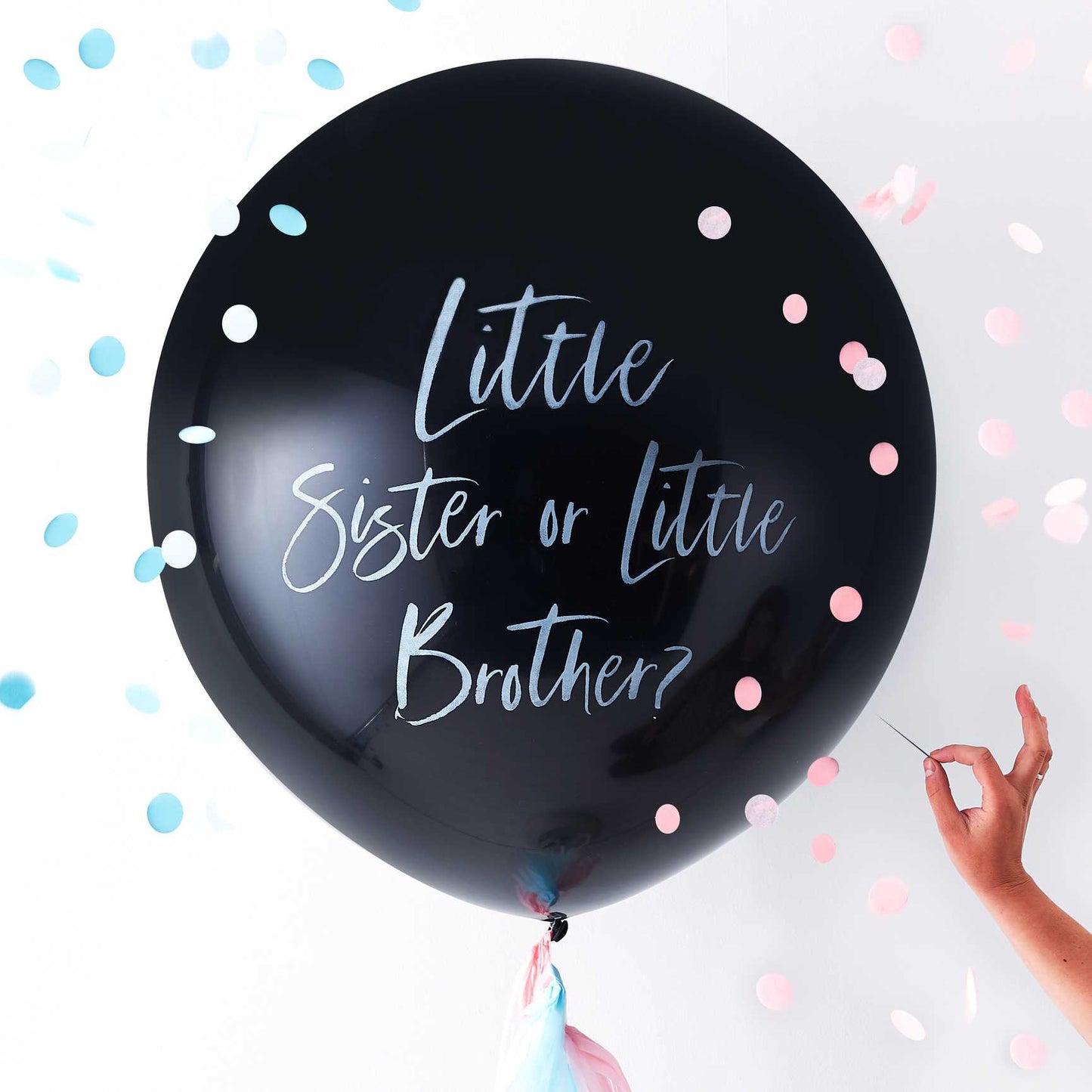 Gender Reveal Balloon - Little Sister or Little Brother