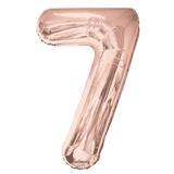 34" Rose Gold Number 7 Balloon